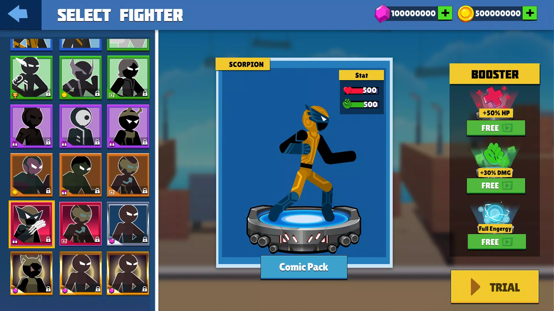 Download Supreme Stickman Fighter MOD APK 20.0.1 (Unlocked all)