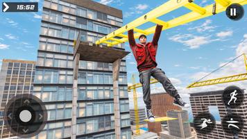Go Up Rooftop Parkour Run Game syot layar 3