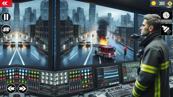 Fire Truck Rescue Simulator 3D Affiche