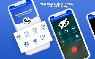 Hide Phone Number Incoming Call & Call Block Affiche