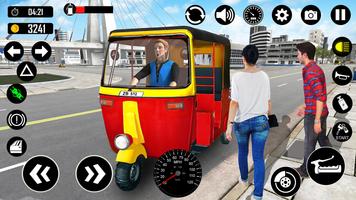 Tuk Tuk Rickshaw Games Taxi 3D capture d'écran 3