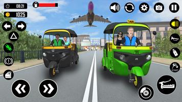 Tuk Tuk Rickshaw Games Taxi 3D Affiche