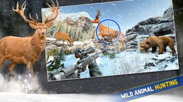 Snow Wild Animal Shooting Game syot layar 2