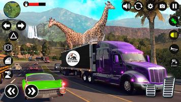 Zoo Animal: Truck Driving Game imagem de tela 1
