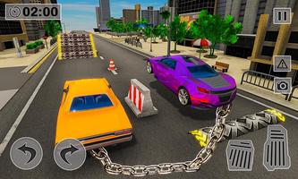 Chain Car Crash Drag Race Poster