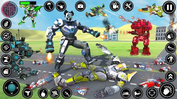 Panda Robot Cop Car Transform Screenshot 3