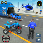 Police Car transporter Game 3D icône
