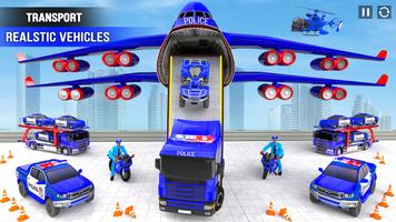 Police Car transporter Game 3D screenshot 3