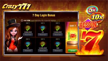 Crazy 777 Slot-TaDa Games تصوير الشاشة 3