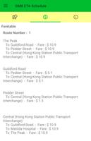 برنامه‌نما Green Minibus ETA Schedules عکس از صفحه