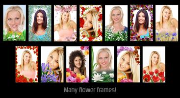 Poster Mirror: Frames - Flowers