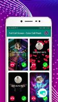 Full Call Screen - Color Call Flash الملصق
