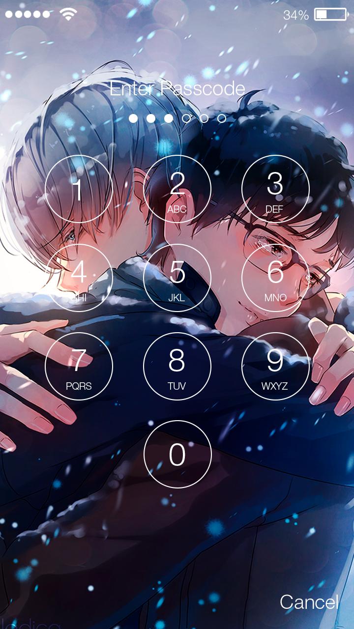 Cute Yuri Anime Wallpaper Ice Skating Screen Lock For Android