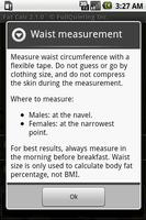 Body Fat Calculator capture d'écran 1