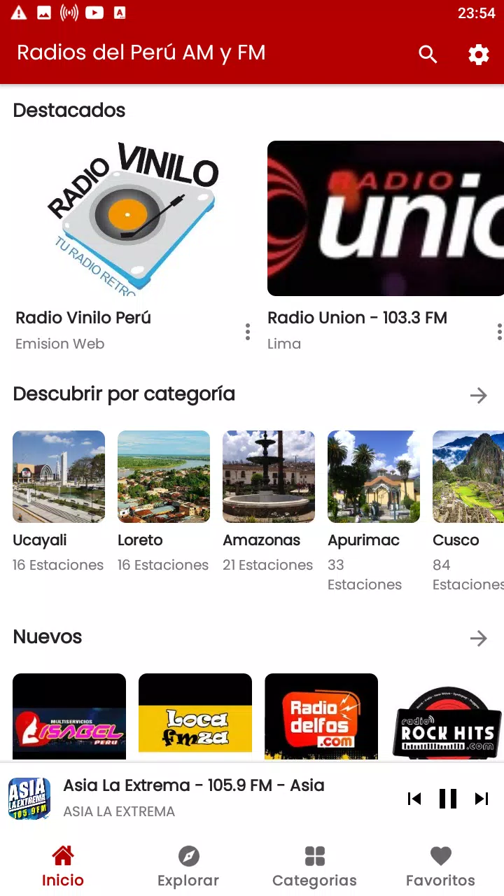 Descarga de APK de Radios del Peru AM y FM online para Android