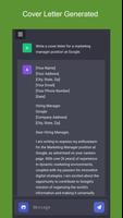 AI Cover Letter Generator تصوير الشاشة 2