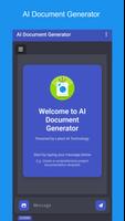 AI Document Generator Plakat