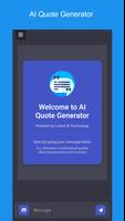 AI Quote Generator Plakat