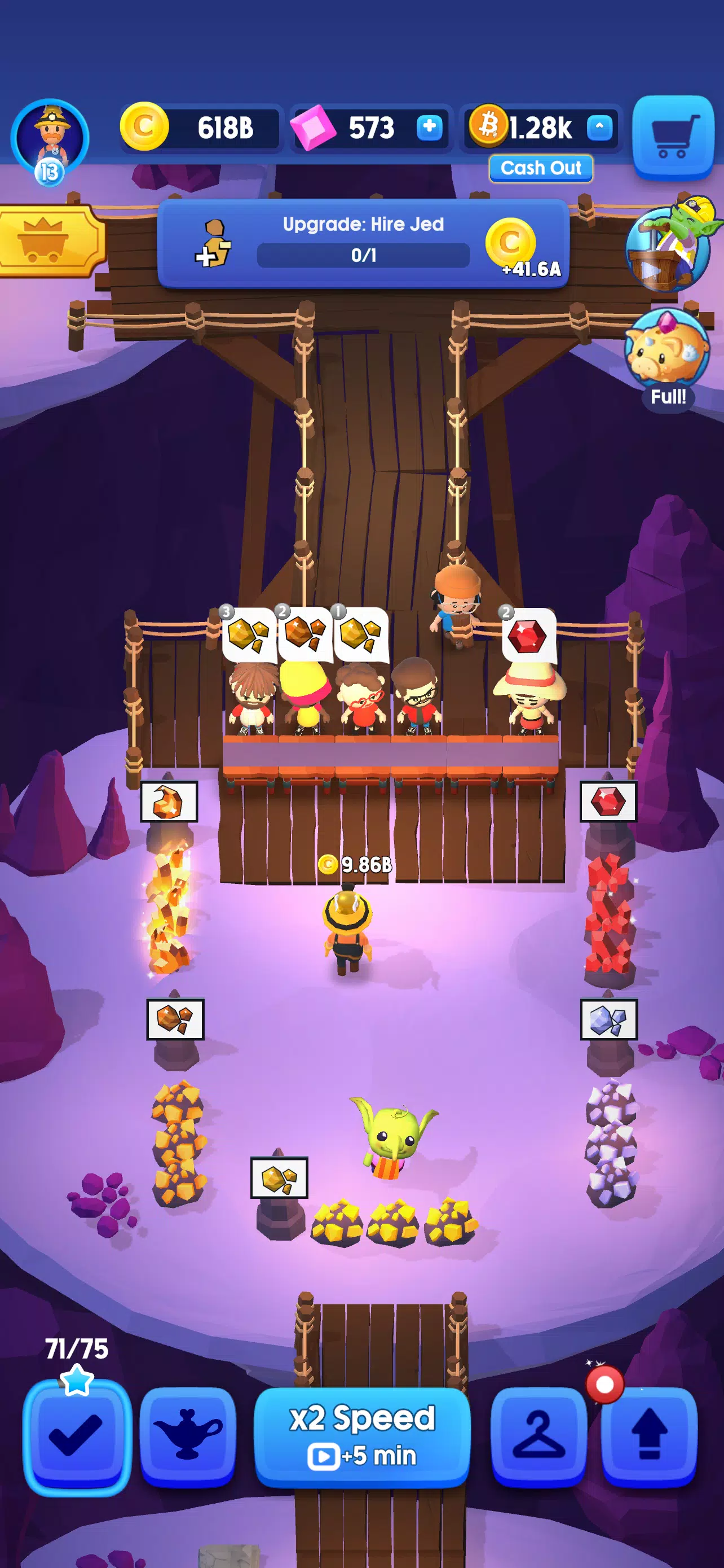 Idle Mine! Tycoon Mining Game