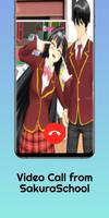 Sakura School Video Call Chat Affiche