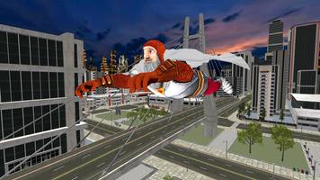 Super Santa Flying Hero Affiche