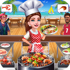 Super Chef Beach Bbq Kitchen Story Cooking Games ikon