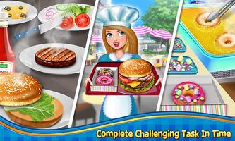 疯狂的汉堡食谱烹饪游戏：厨师故事 截图 1