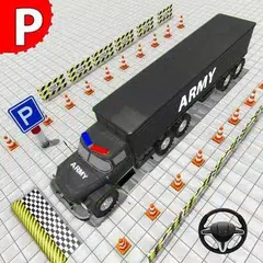 US Police Bus Parking Game Icon