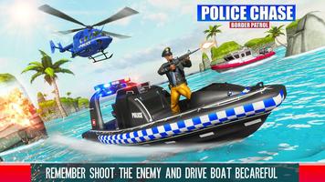 Poster Police Chase Ship Driving Game