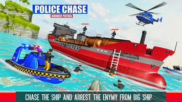 Police Chase Ship Driving Game تصوير الشاشة 1