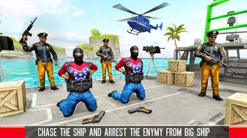 3 Schermata Police Chase Ship Driving Game