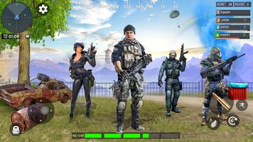 Army Commando FPS disparos 3D Poster
