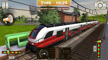 Euro Train Driving Simulator 2019:Free Train Games capture d'écran 3