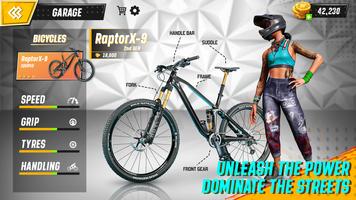 bmx-fietsspellen racen 3d-poster