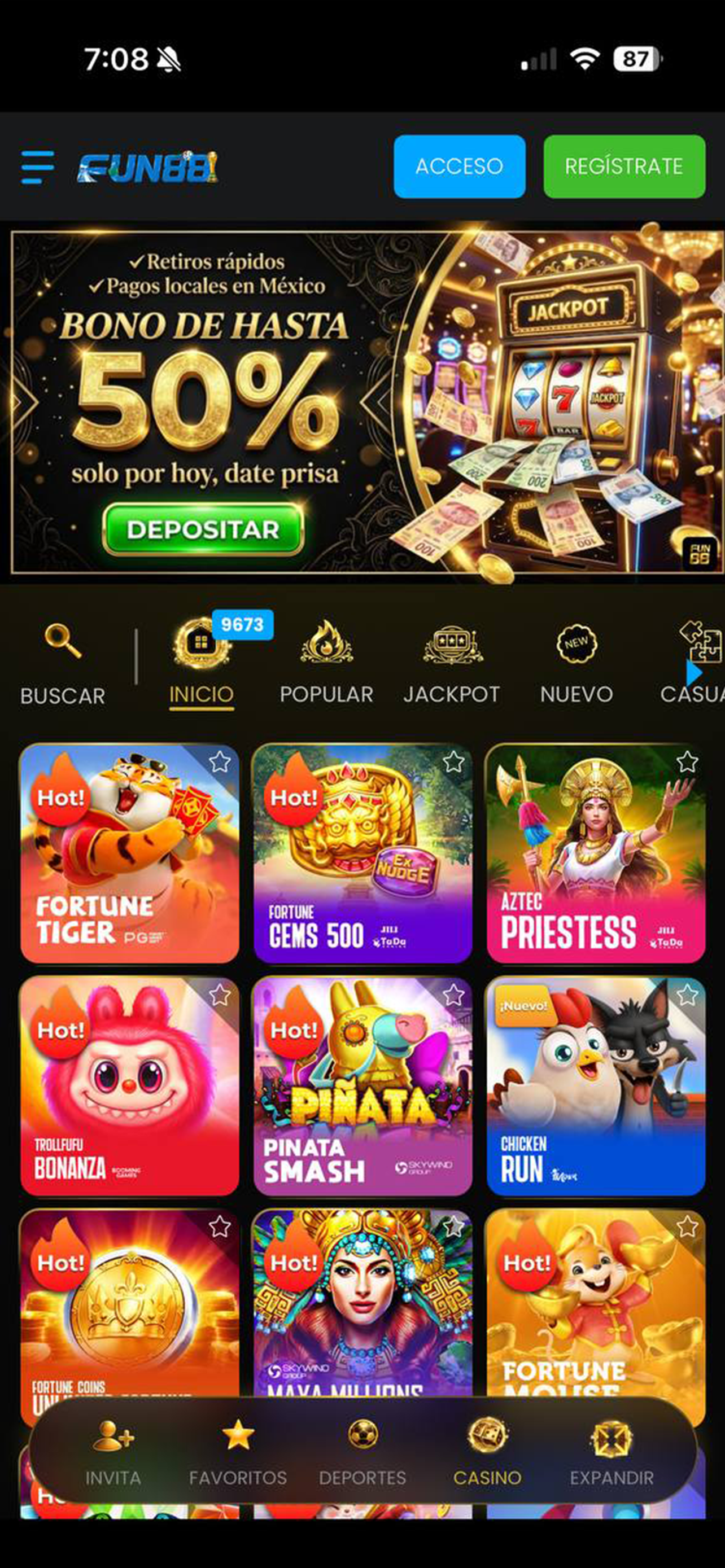 FUN88 Casino screenshot 2
