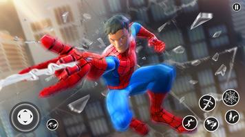 Combat puissance Spiderhero Affiche