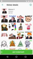 Funny Memes Stickers imagem de tela 2