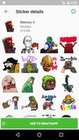 Funny Memes Stickers capture d'écran 3