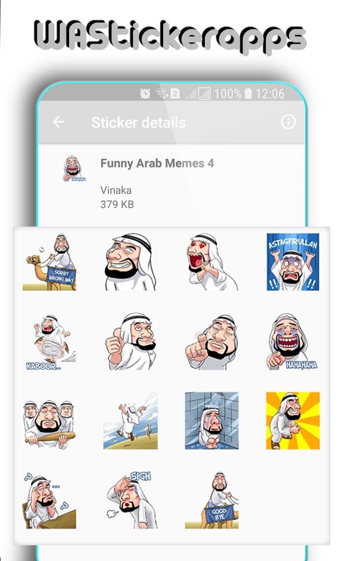 Wastickerapps Stiker Arab Lucu For Android Apk Download