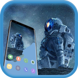 Gravity Liquid Tech Astronaut Live Wallpapers icône