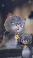 Gray Cute Cat capture d'écran 3
