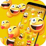 Yellow Emoji Lovely Face Theme icône