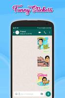 برنامه‌نما Funny Stickers(WAStickersApp) عکس از صفحه