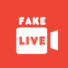 Fake live stream, view comment icône