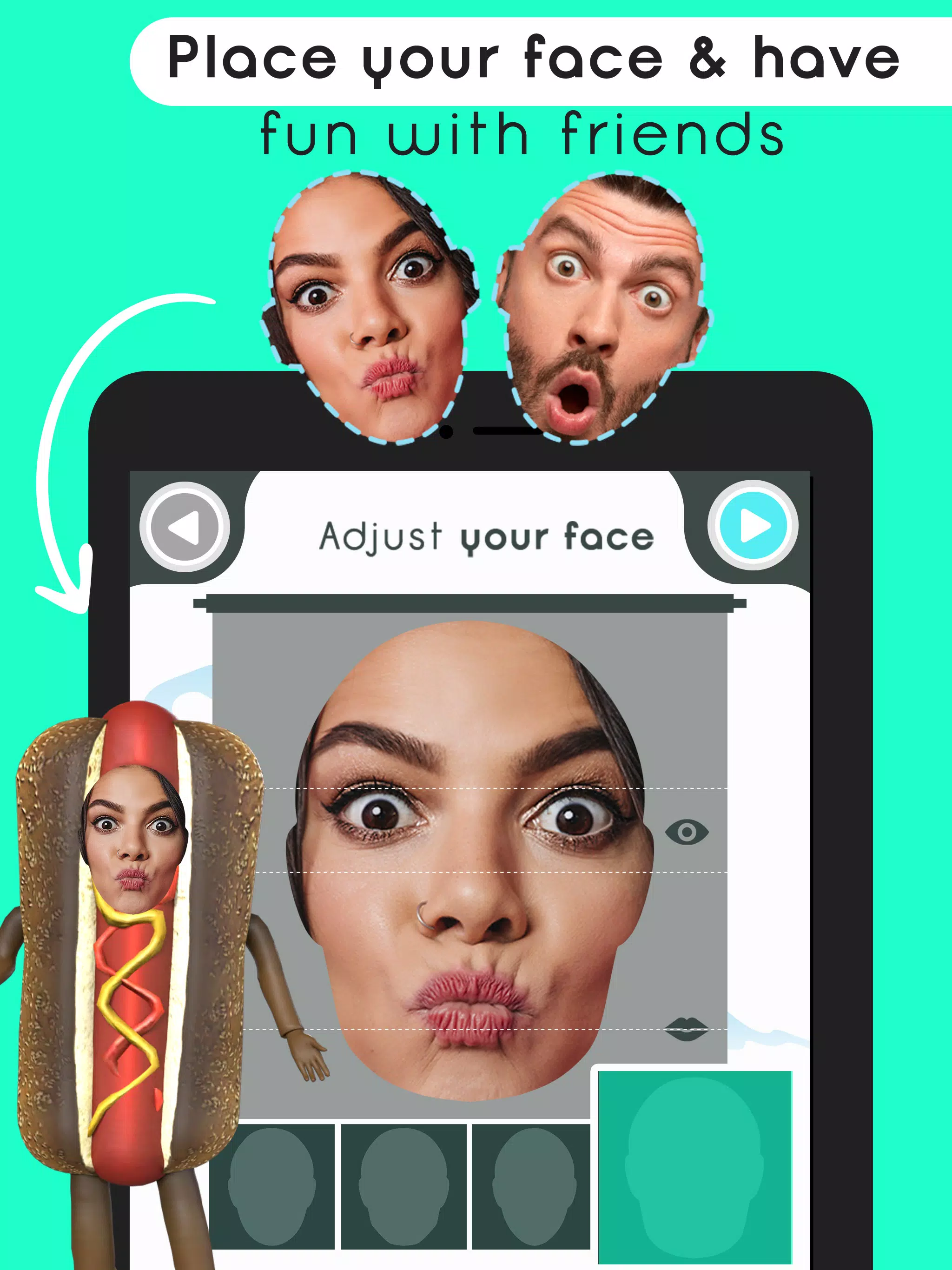 Handvol Tegenhanger Coördineren Gezicht In 3D animaties - zet je gezicht in een vi APK voor Android Download