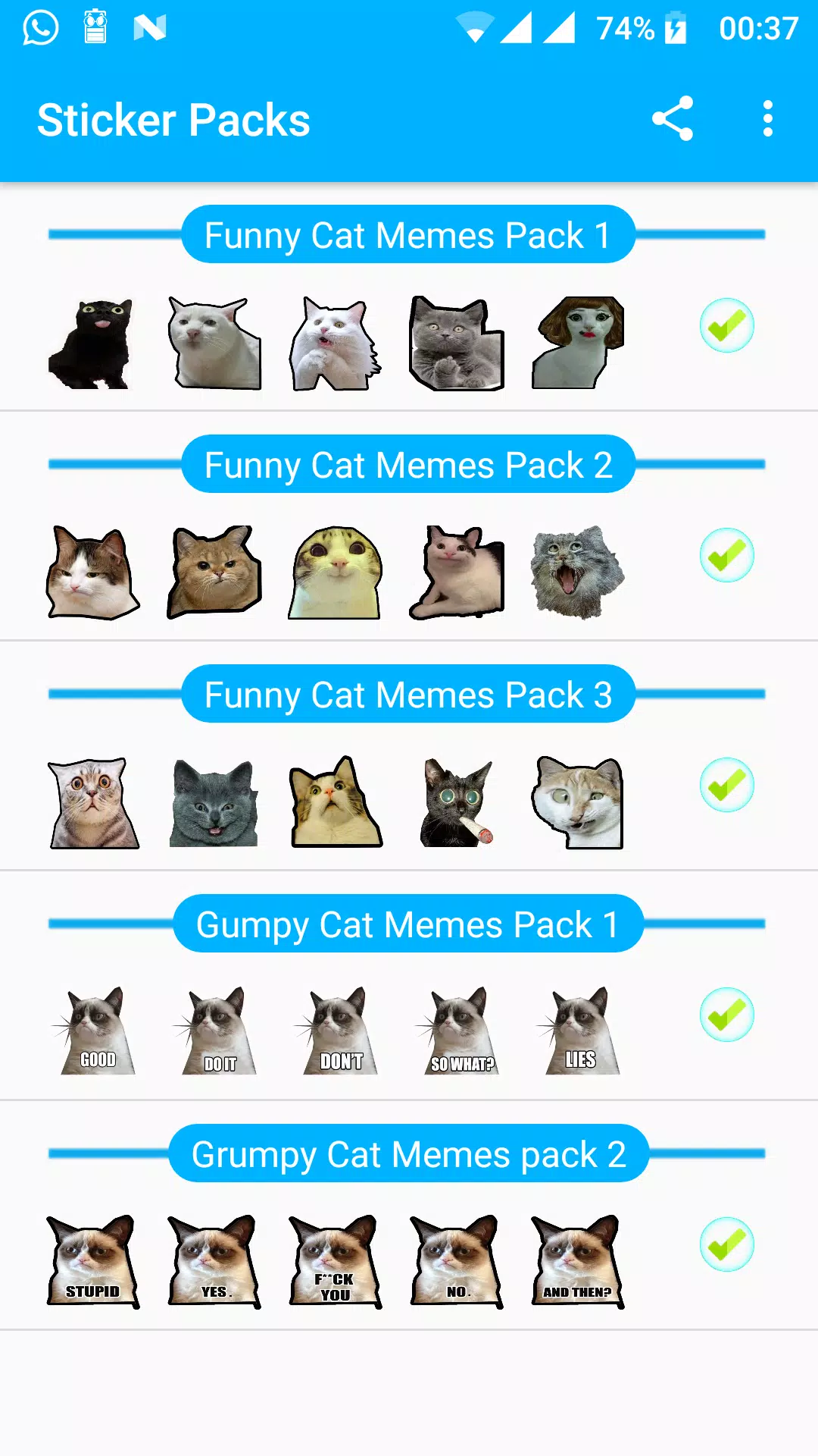 Angry Cat Sticker for iOS & Android