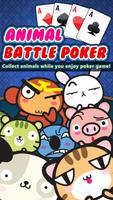 Poster Animal battle poker