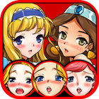 bikini girl puzzle icono