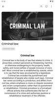 Criminal Law Book capture d'écran 2