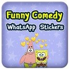 Funny Comedy Stickers for WhatsApp icône